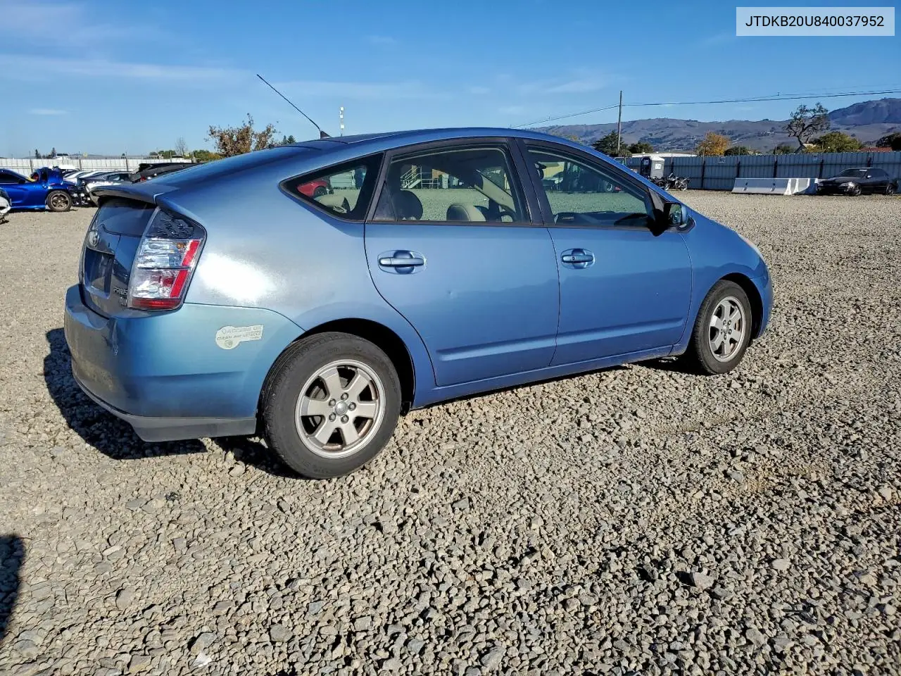 JTDKB20U840037952 2004 Toyota Prius