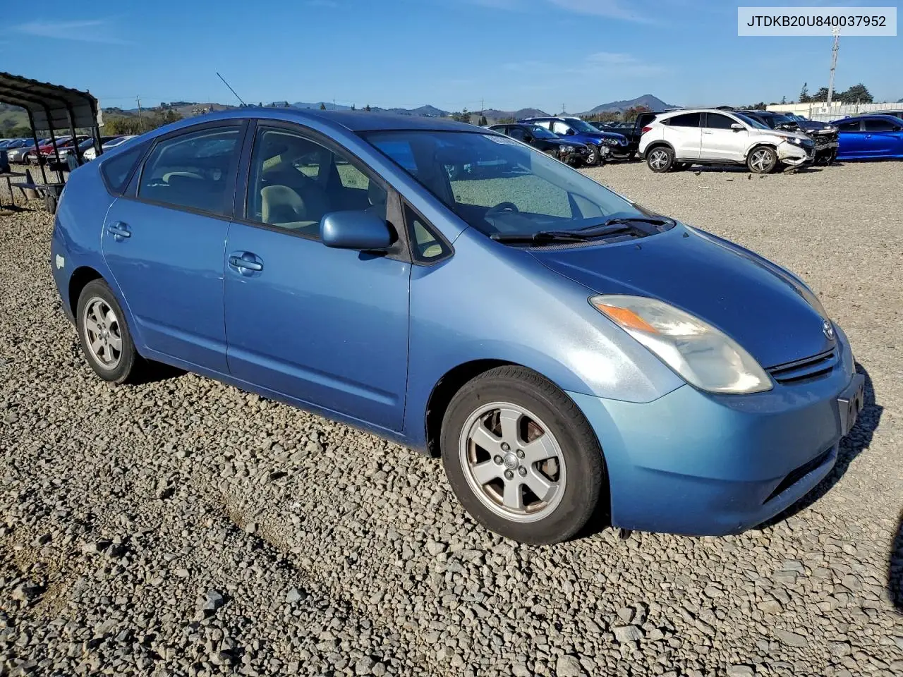 JTDKB20U840037952 2004 Toyota Prius