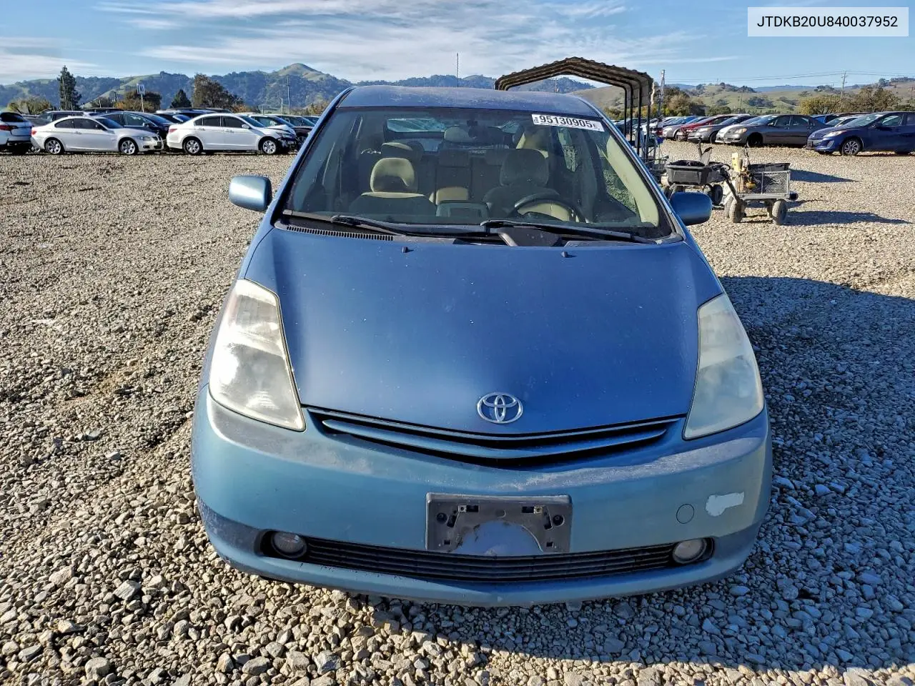 JTDKB20U840037952 2004 Toyota Prius