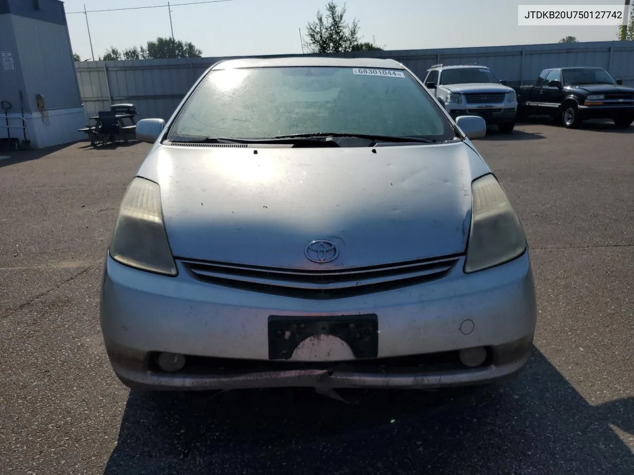 2005 Toyota Prius VIN: JTDKB20U750127742 Lot: 68301044