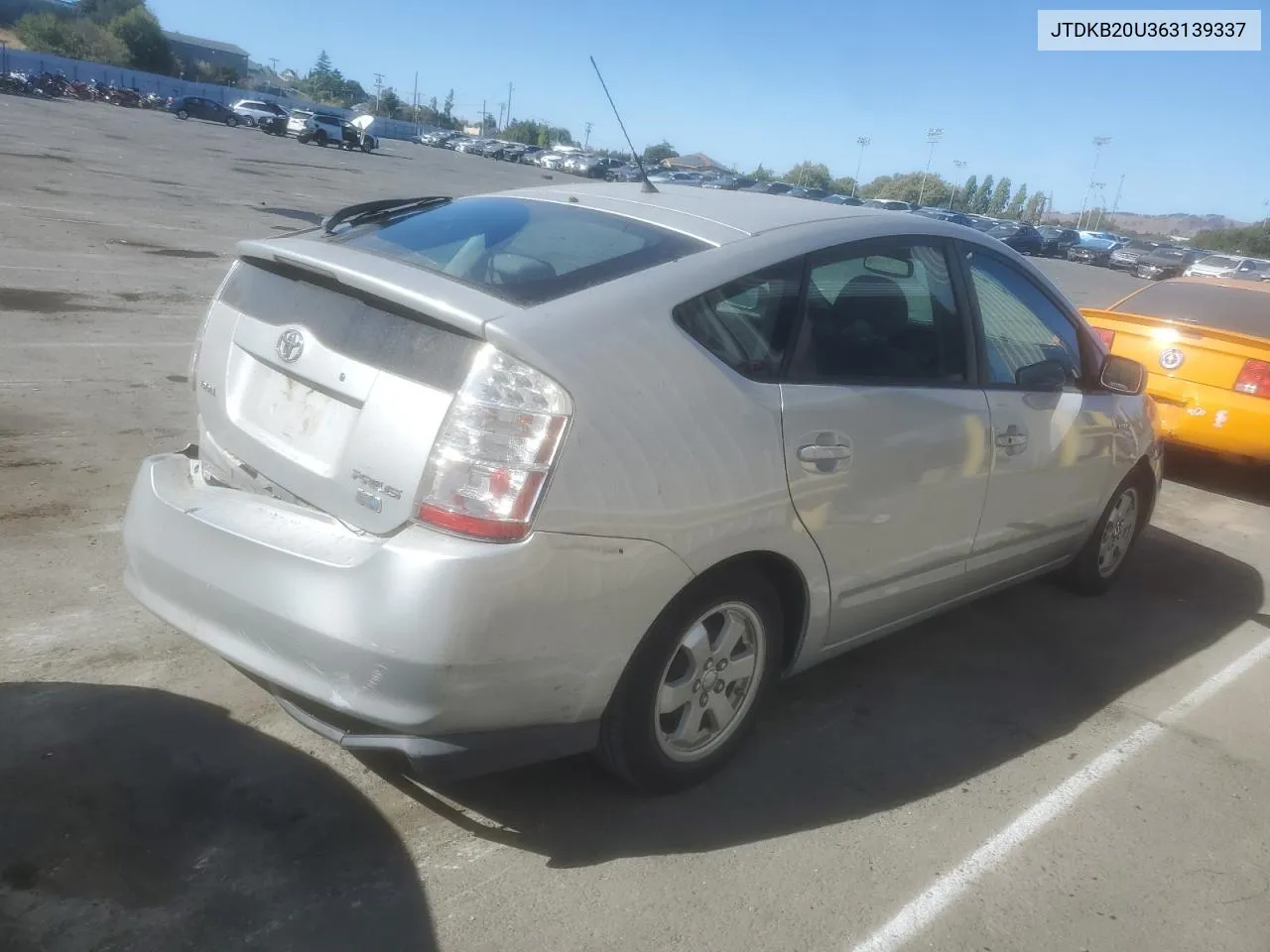 2006 Toyota Prius VIN: JTDKB20U363139337 Lot: 67857294