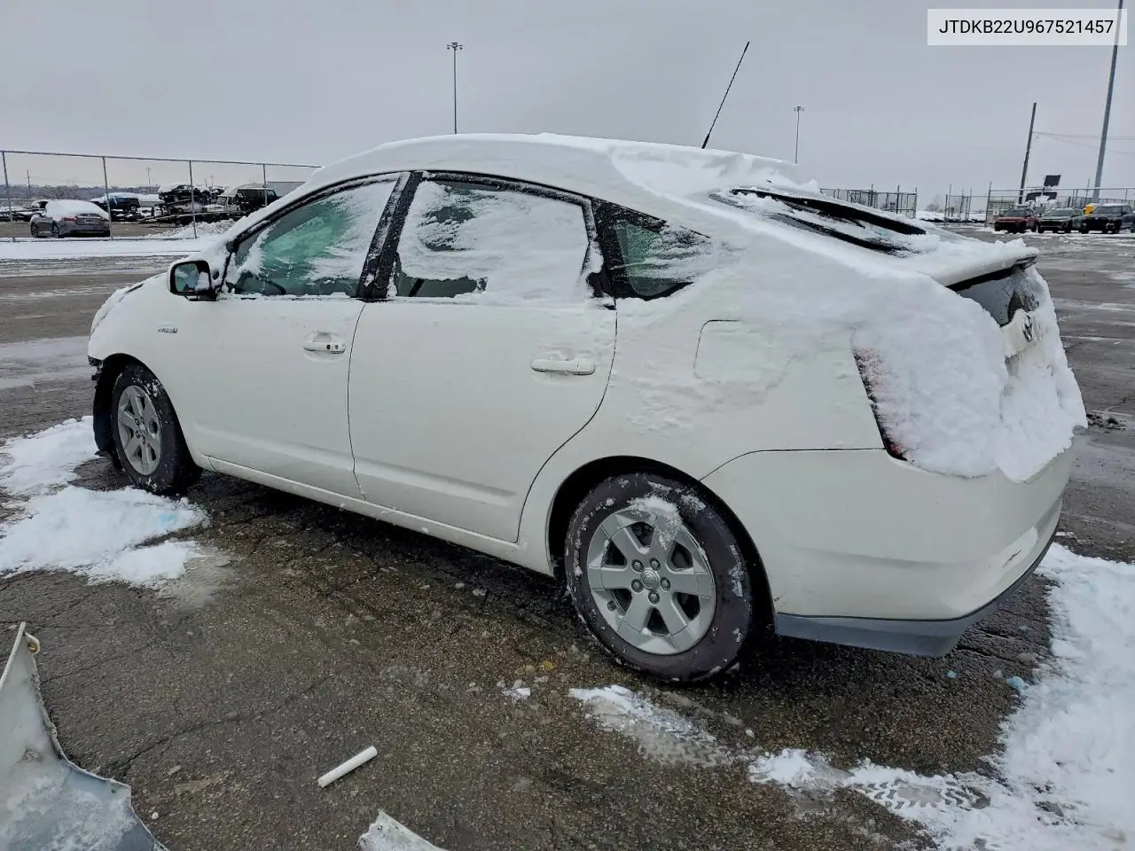 JTDKB22U967521457 2006 Toyota Prius