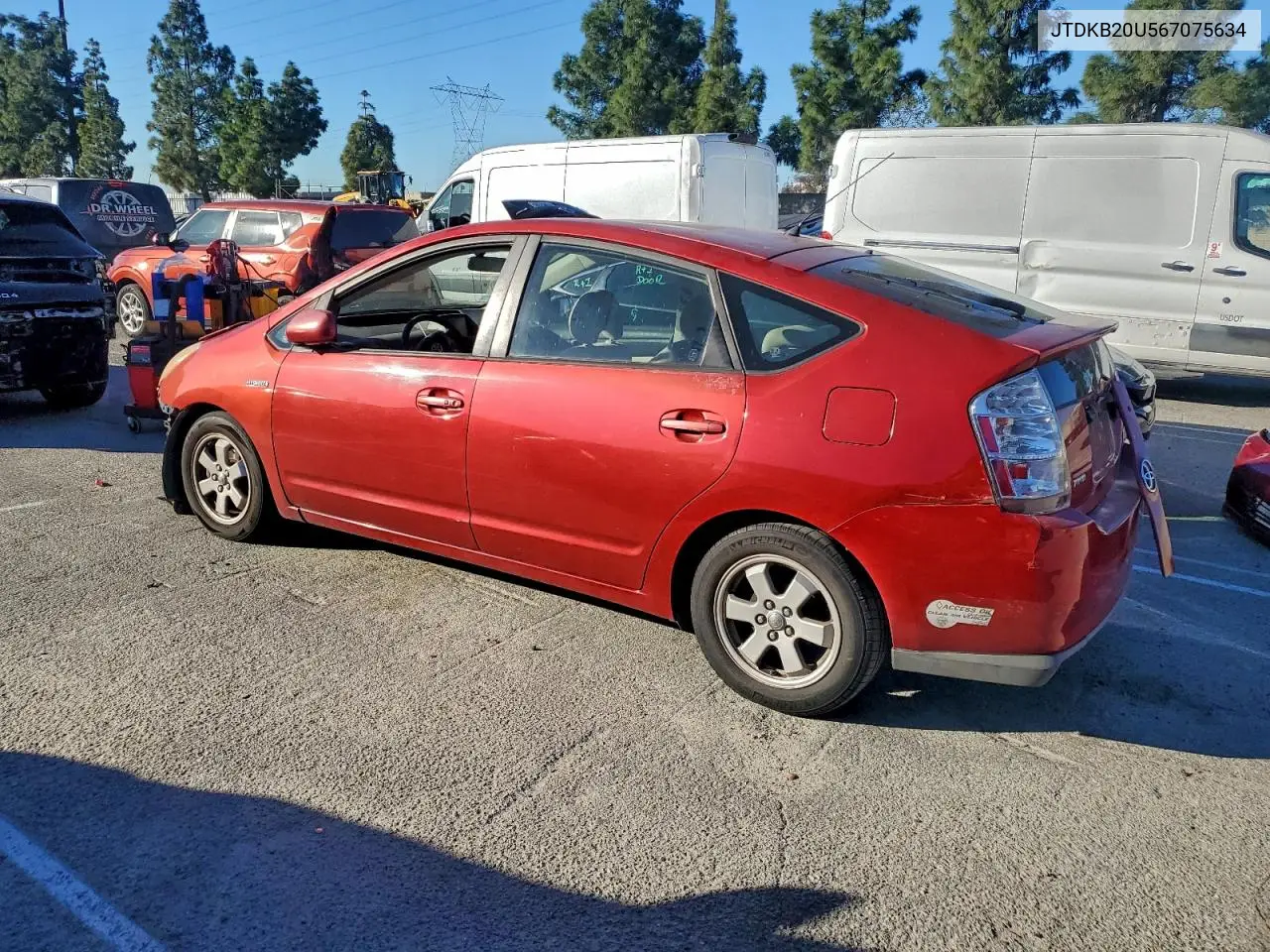 JTDKB20U567075634 2006 Toyota Prius