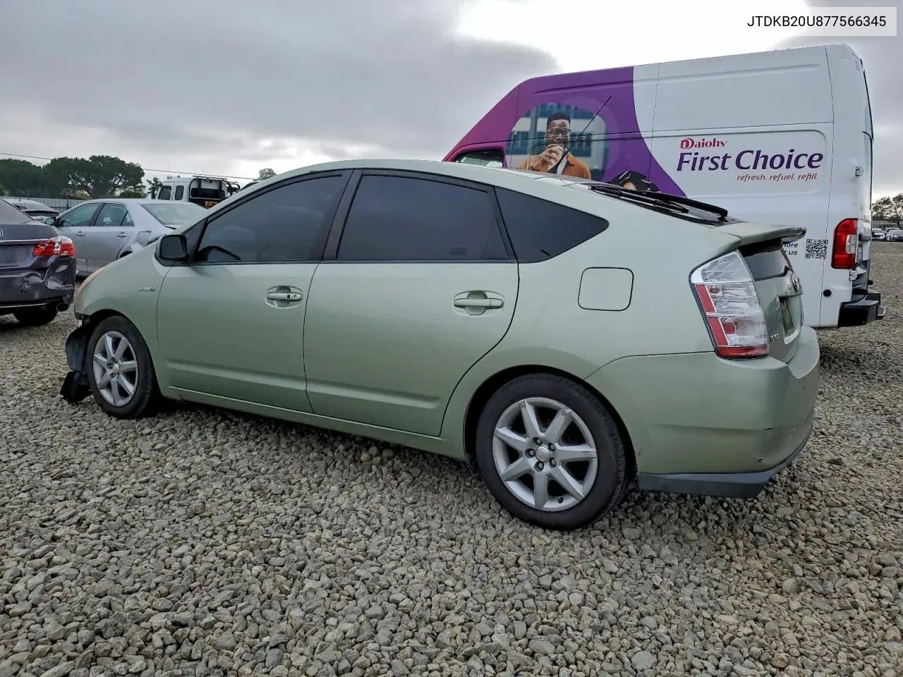 JTDKB20U877566345 2007 Toyota Prius