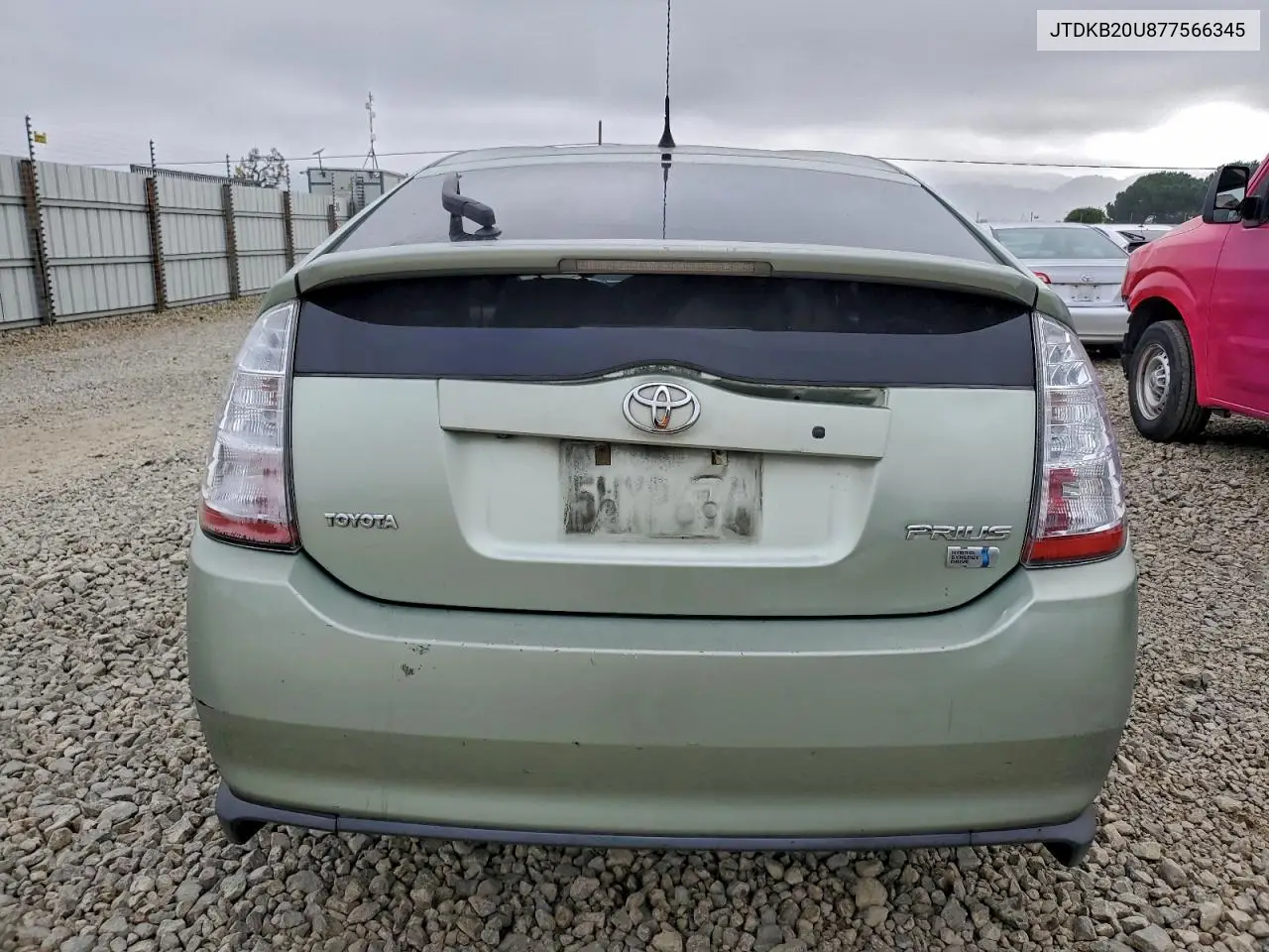 JTDKB20U877566345 2007 Toyota Prius