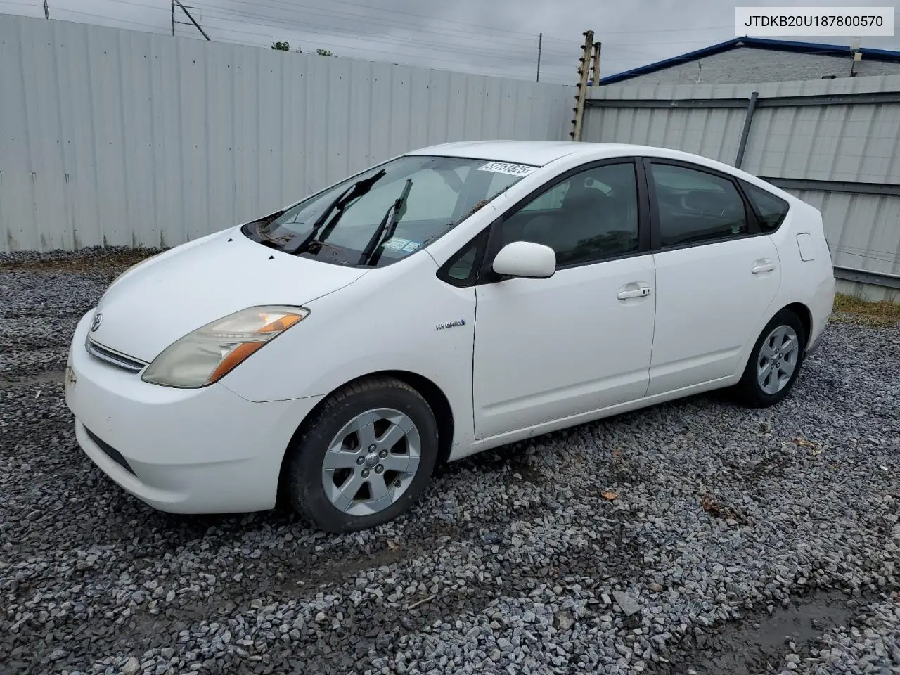 2008 Toyota Prius VIN: JTDKB20U187800570 Lot: 57751825