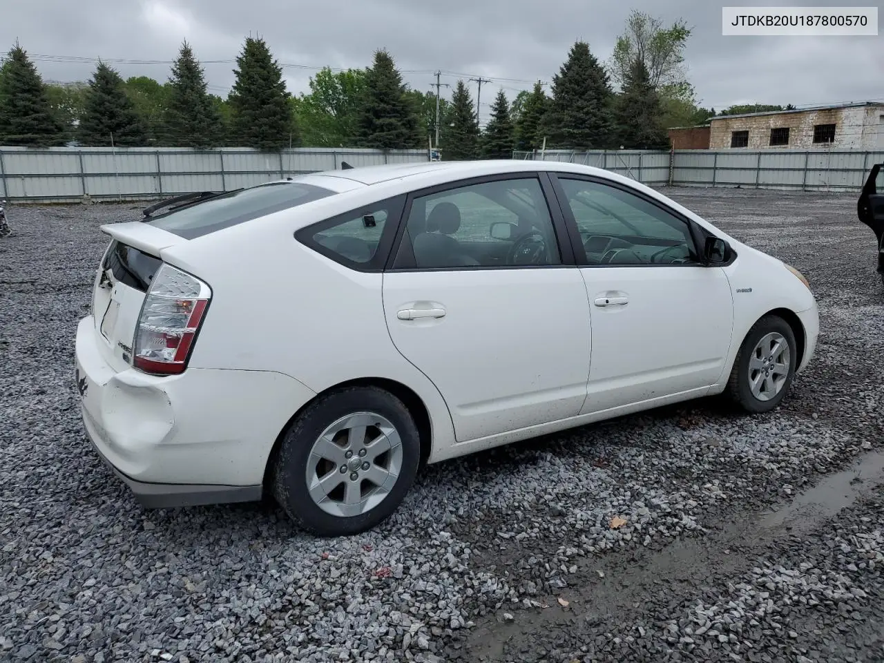 2008 Toyota Prius VIN: JTDKB20U187800570 Lot: 57751825