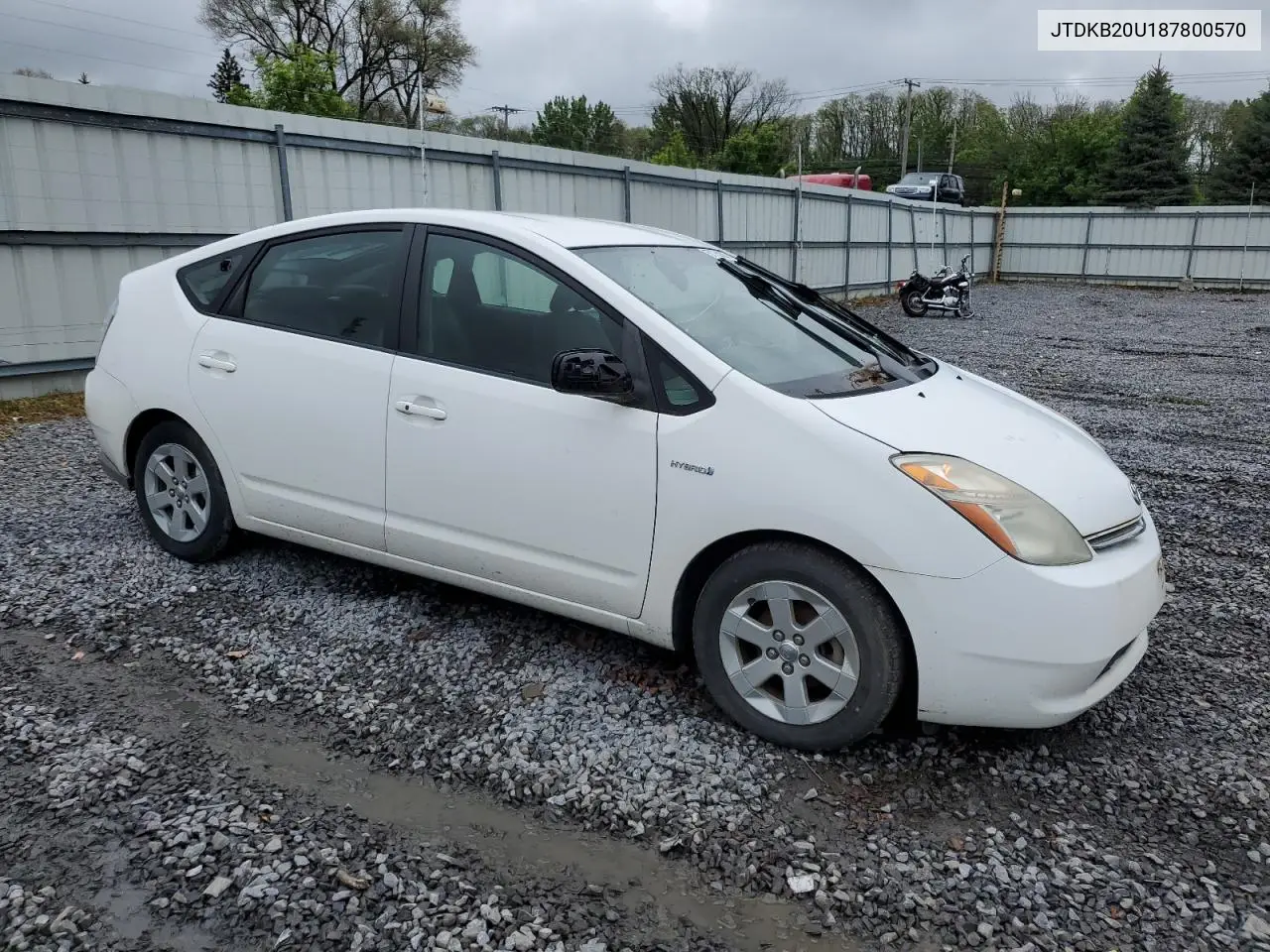 2008 Toyota Prius VIN: JTDKB20U187800570 Lot: 57751825