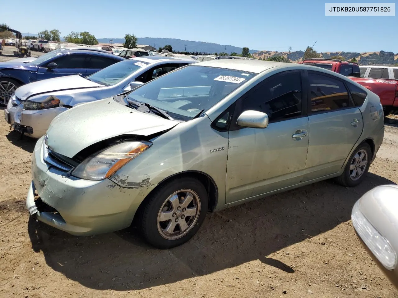 JTDKB20U587751826 2008 Toyota Prius