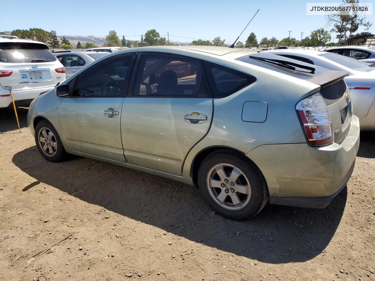 JTDKB20U587751826 2008 Toyota Prius