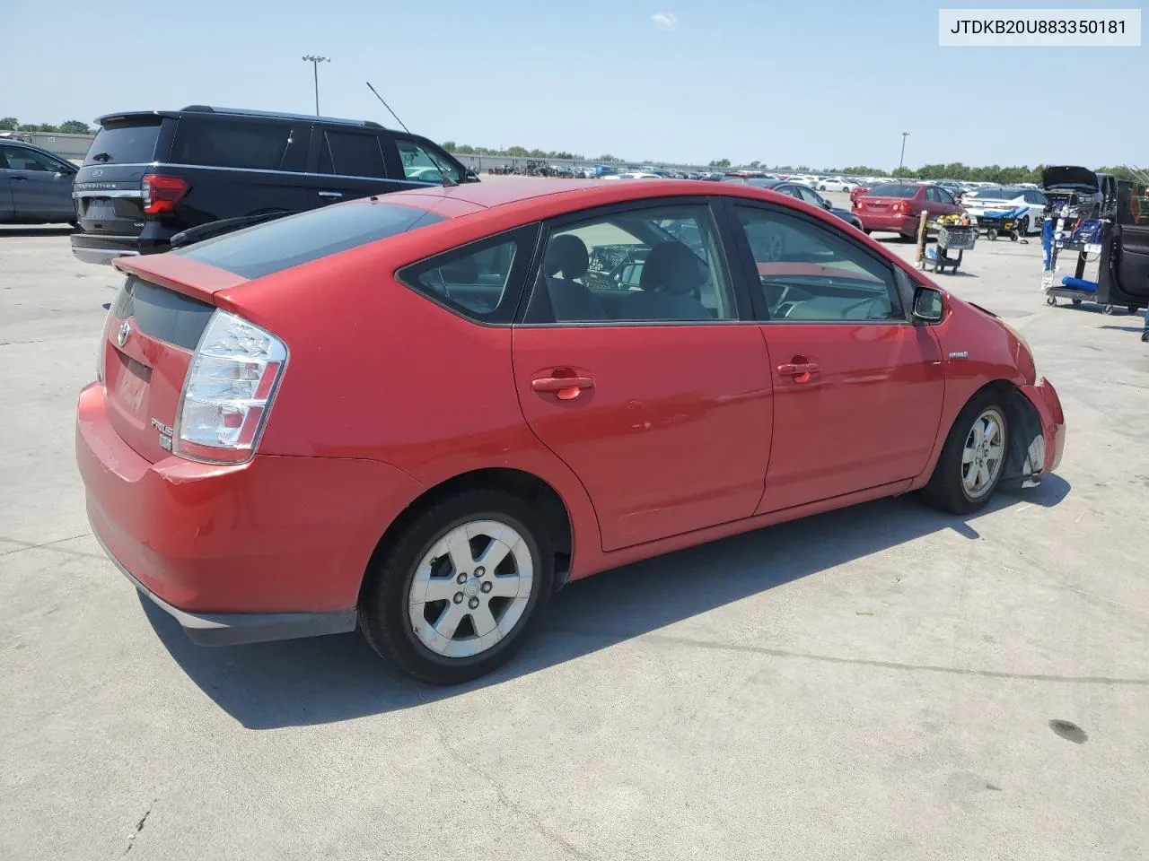 2008 Toyota Prius VIN: JTDKB20U883350181 Lot: 68928374