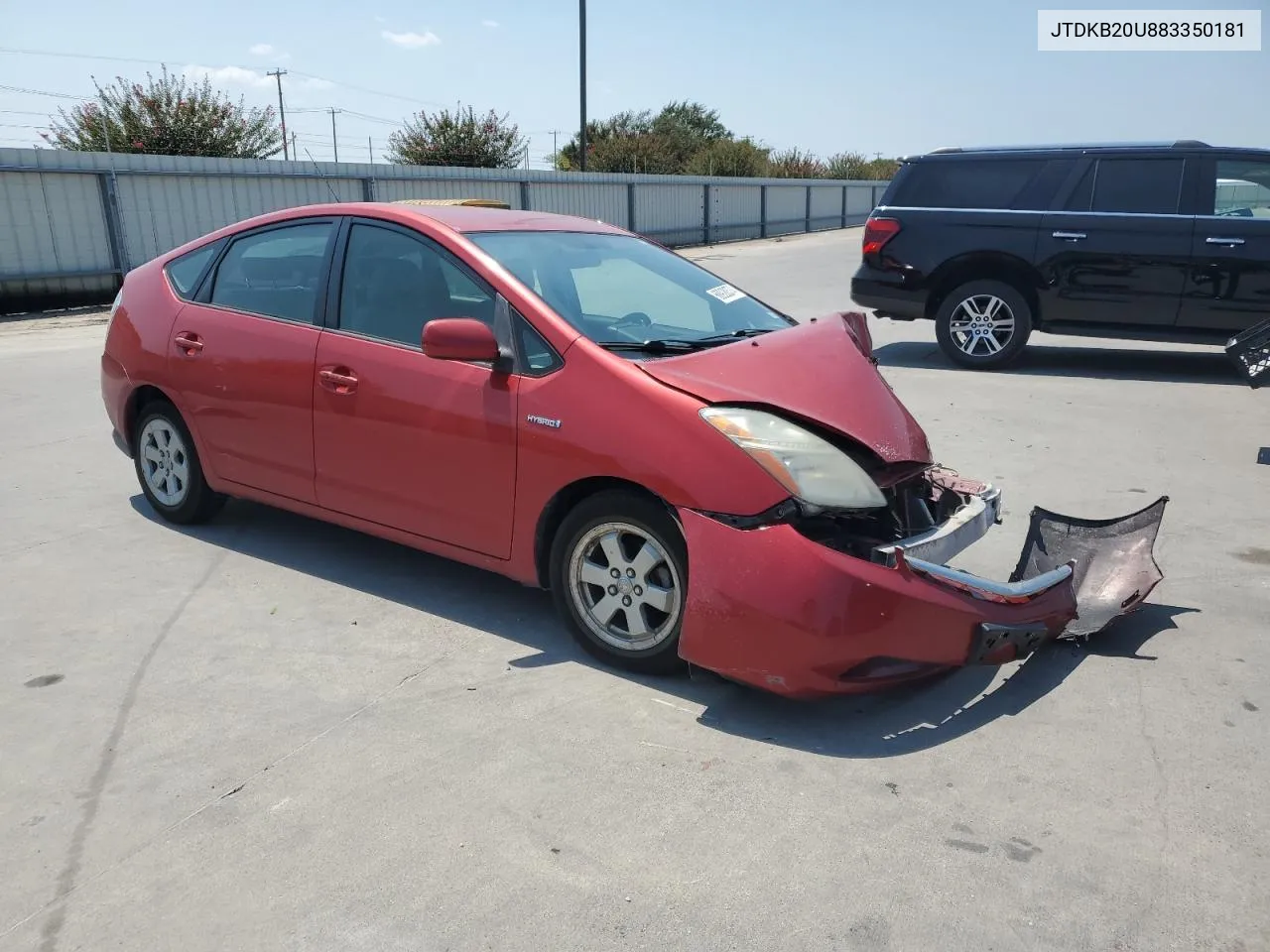 2008 Toyota Prius VIN: JTDKB20U883350181 Lot: 68928374