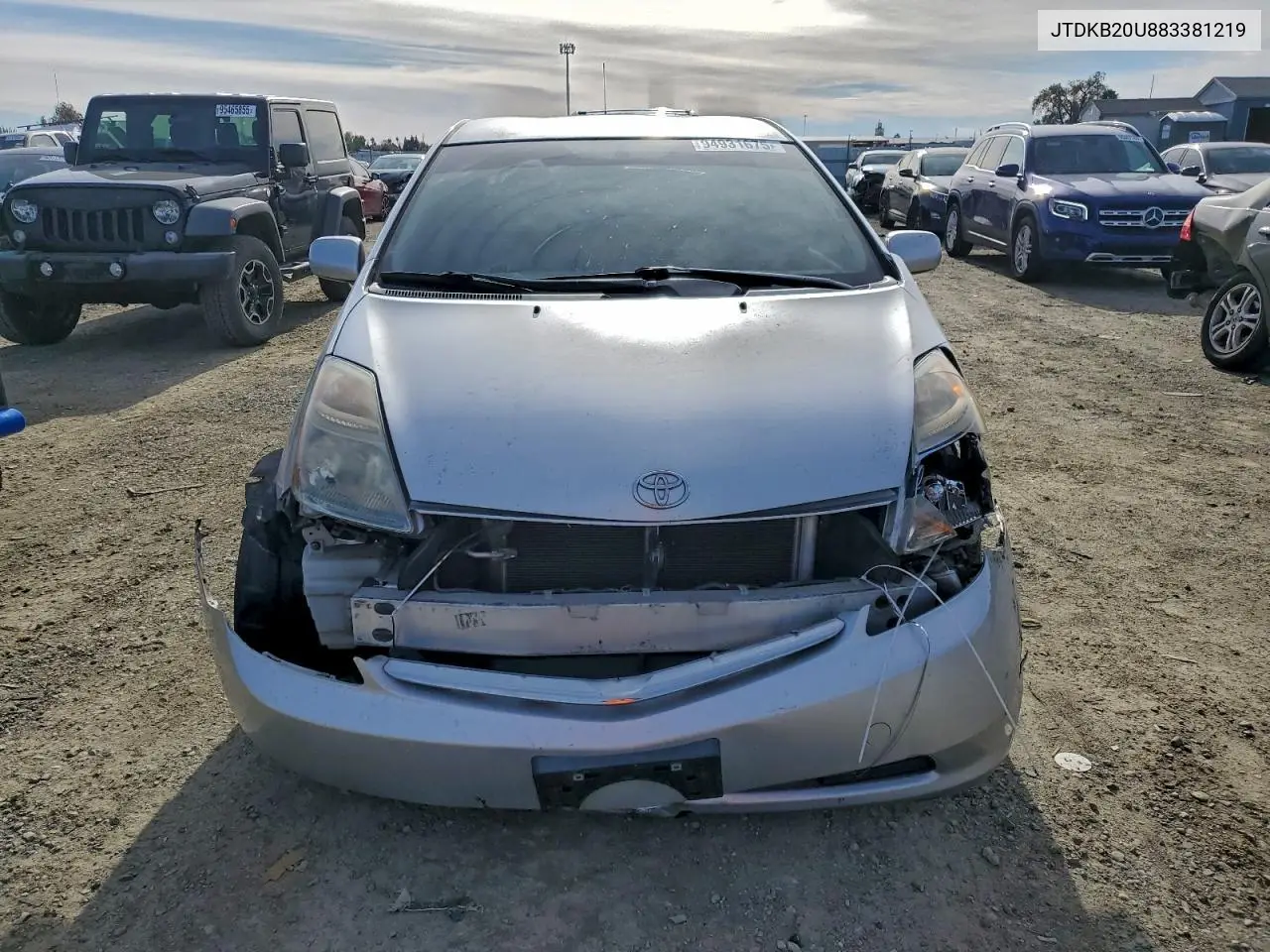 JTDKB20U883381219 2008 Toyota Prius