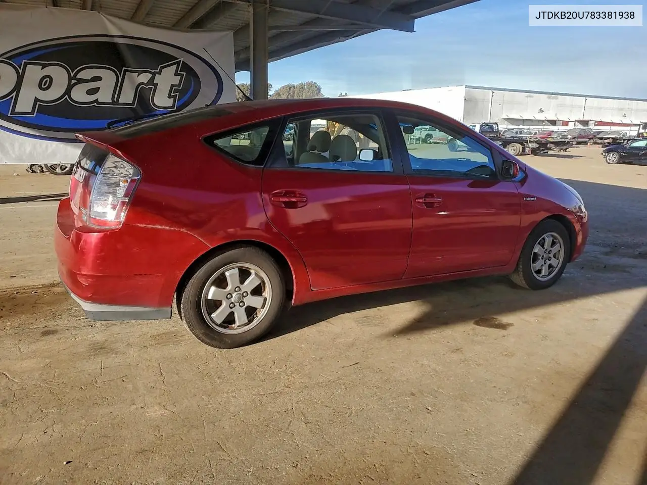 JTDKB20U783381938 2008 Toyota Prius