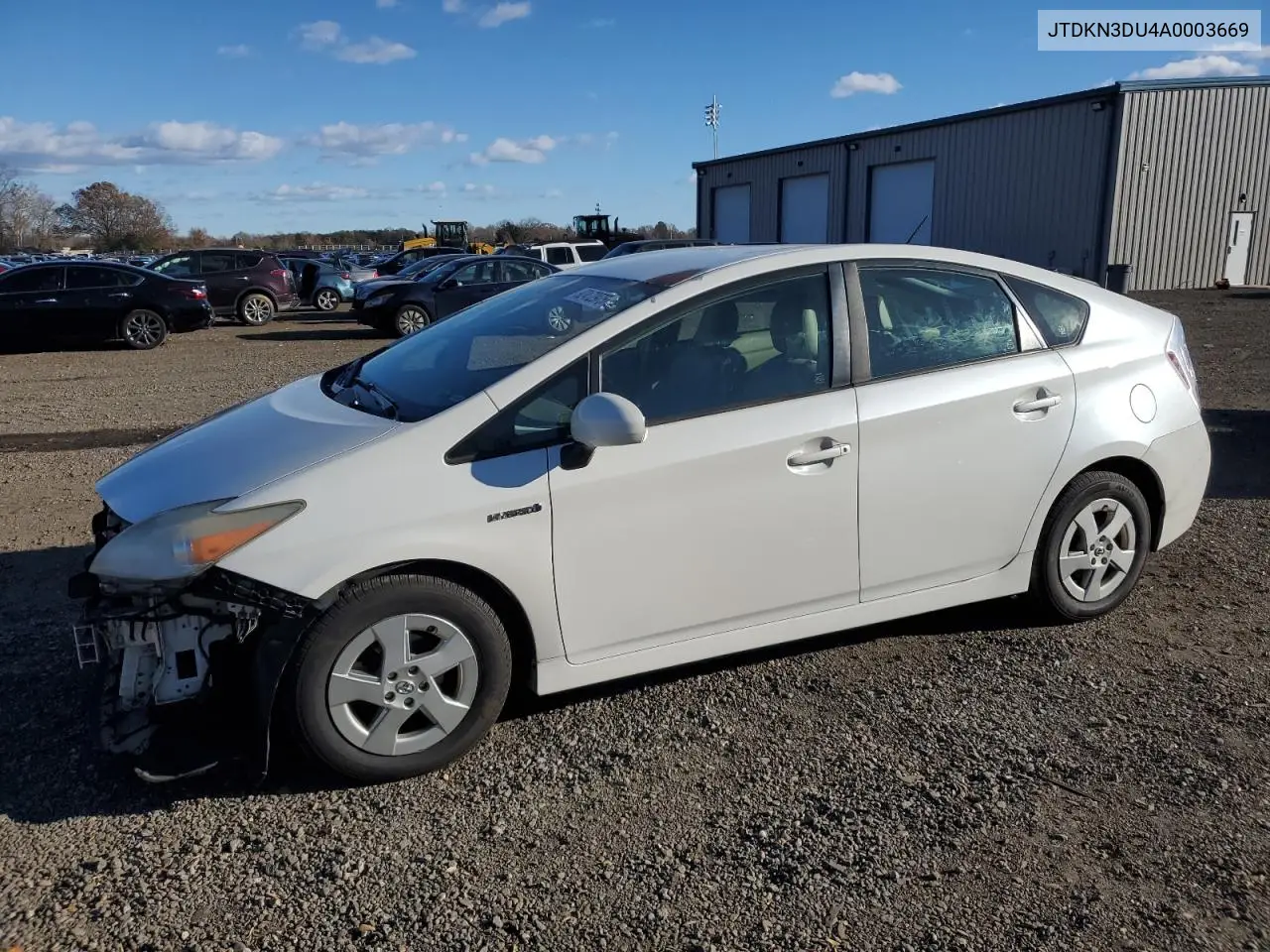 JTDKN3DU4A0003669 2010 Toyota Prius