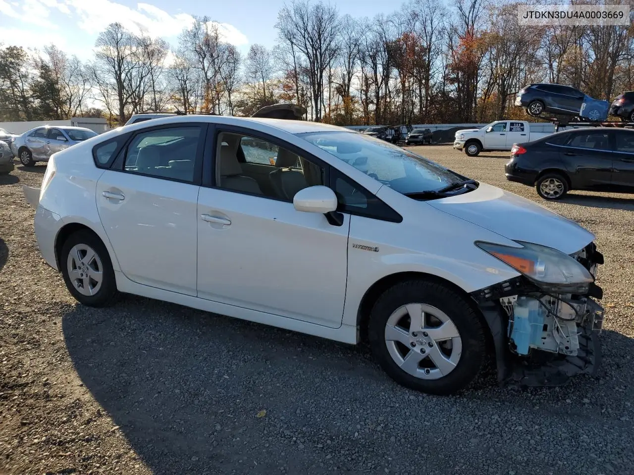 JTDKN3DU4A0003669 2010 Toyota Prius