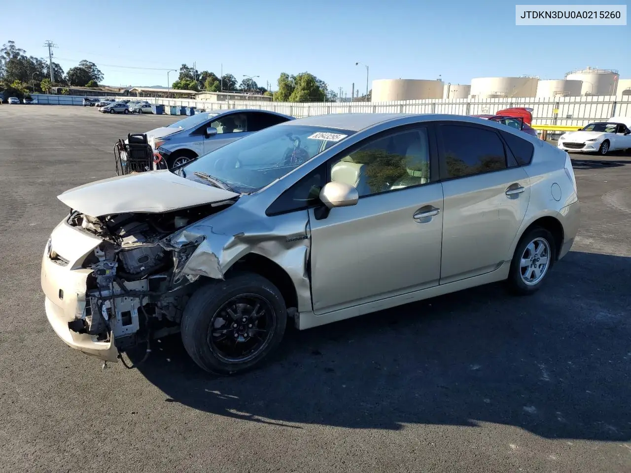 JTDKN3DU0A0215260 2010 Toyota Prius