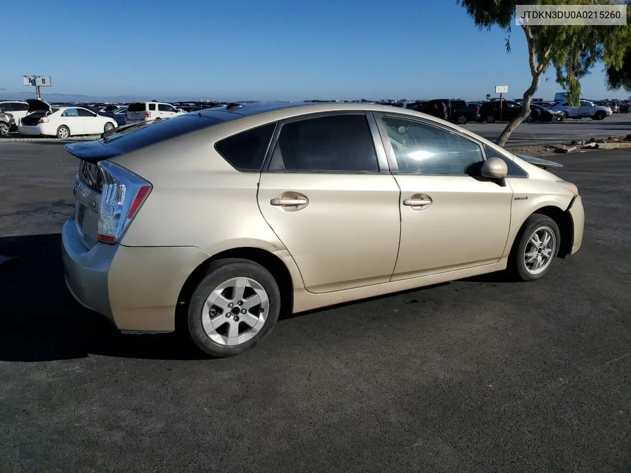 JTDKN3DU0A0215260 2010 Toyota Prius