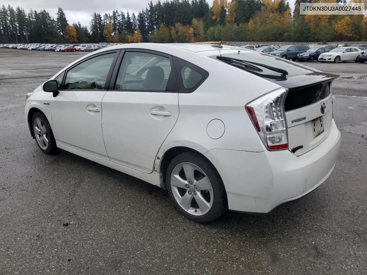 JTDKN3DU3A0027445 2010 Toyota Prius