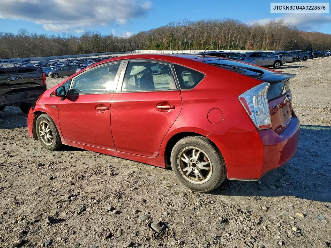 JTDKN3DU4A0228576 2010 Toyota Prius