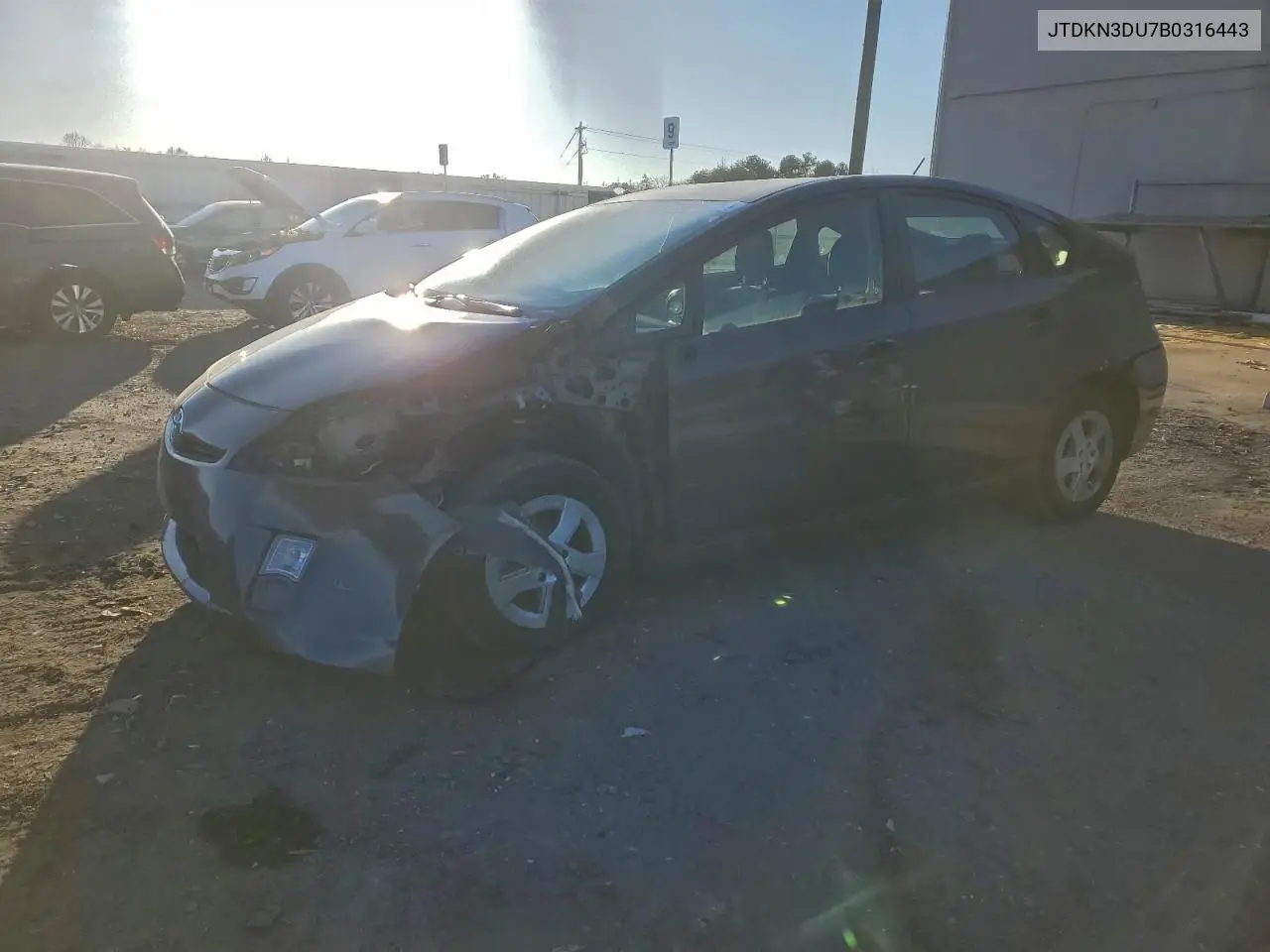 JTDKN3DU7B0316443 2011 Toyota Prius