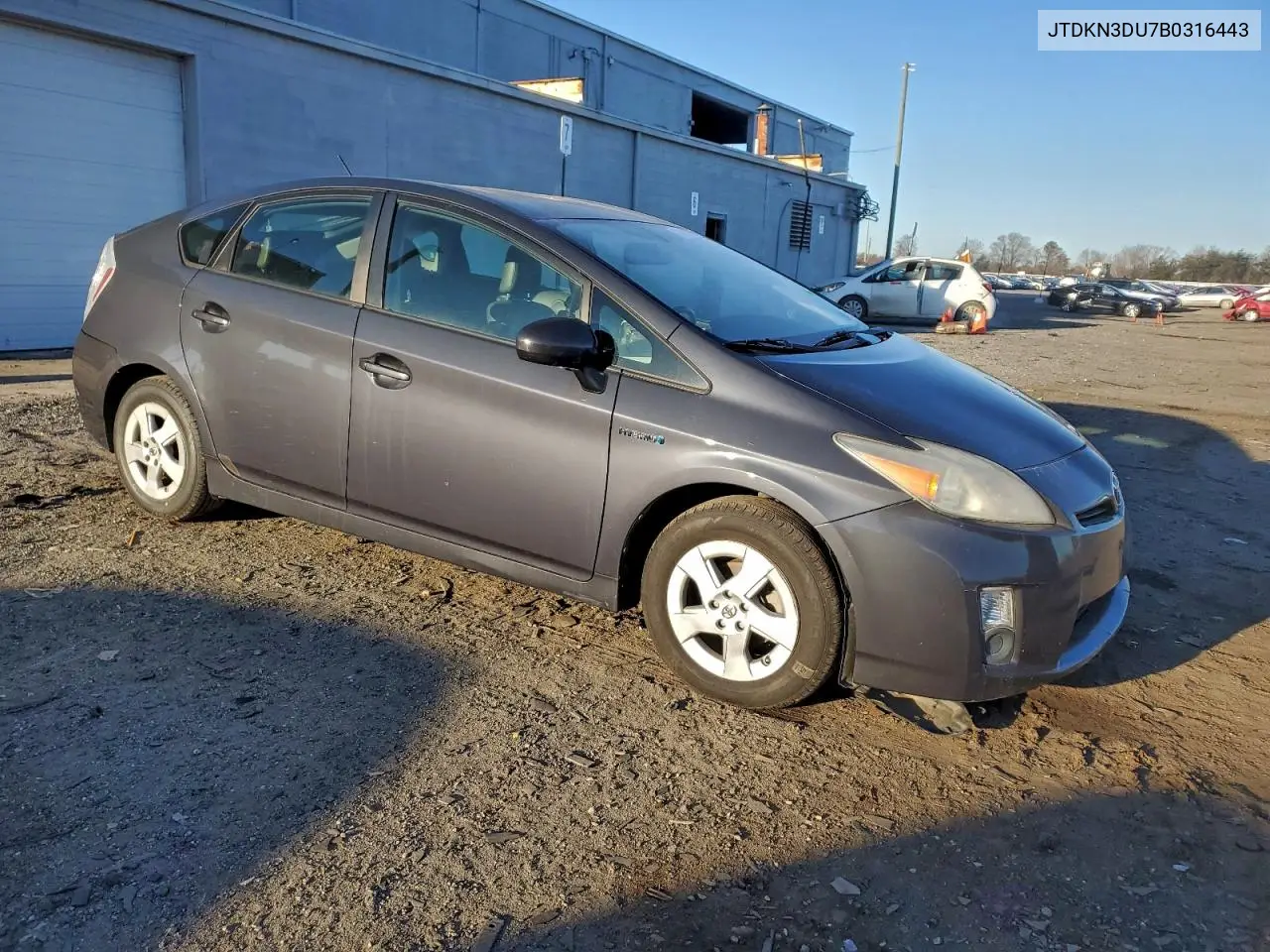 JTDKN3DU7B0316443 2011 Toyota Prius