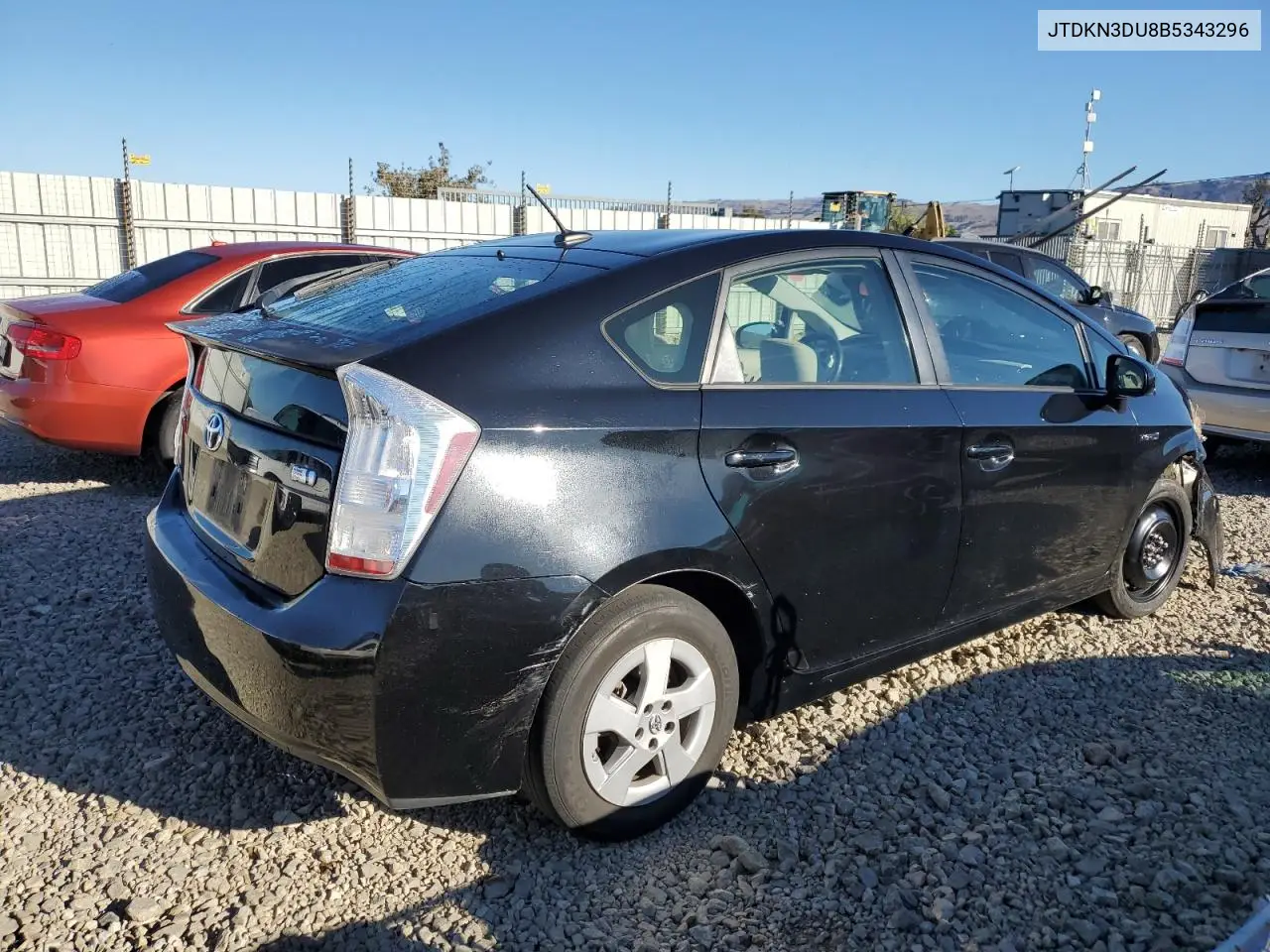 JTDKN3DU8B5343296 2011 Toyota Prius
