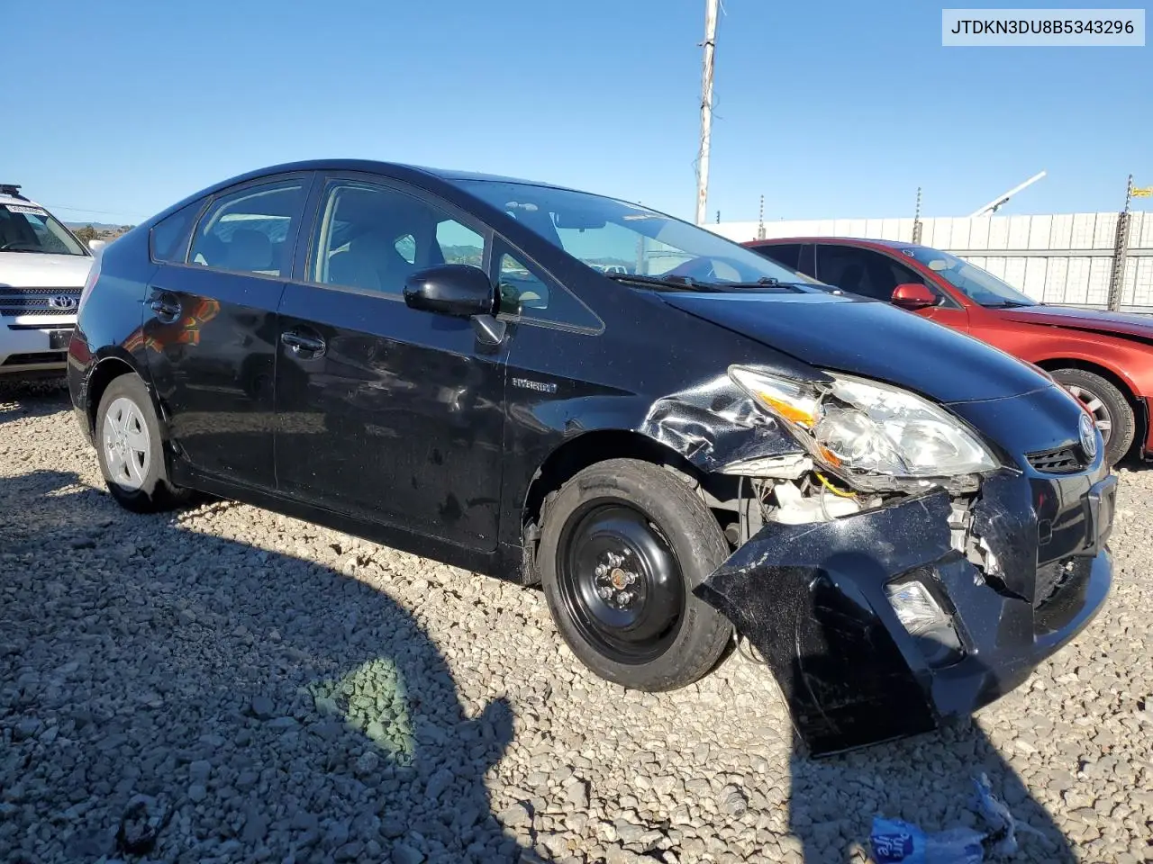 JTDKN3DU8B5343296 2011 Toyota Prius