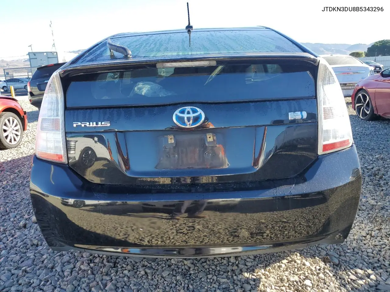JTDKN3DU8B5343296 2011 Toyota Prius