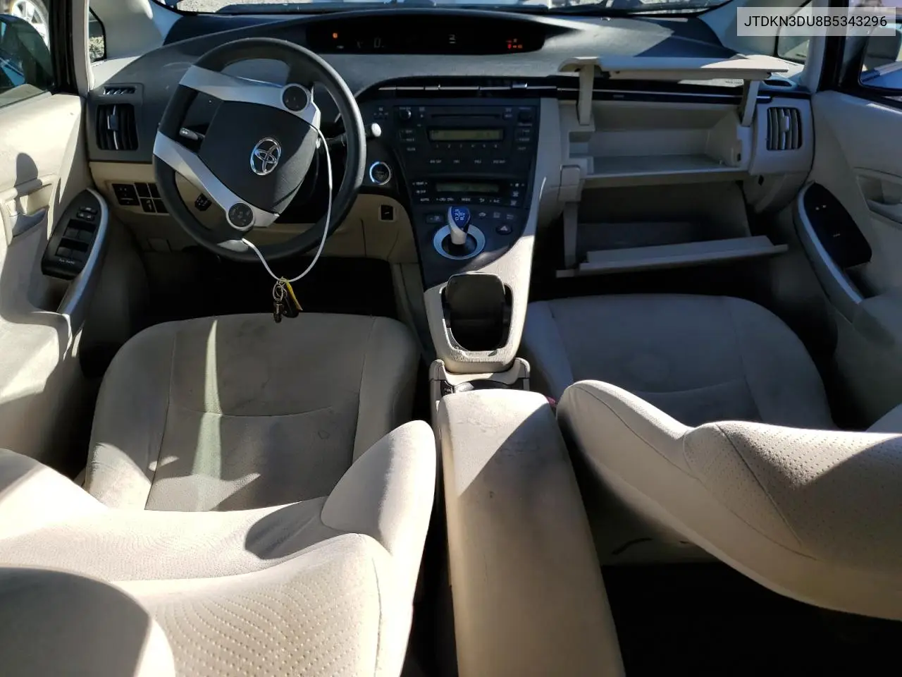 JTDKN3DU8B5343296 2011 Toyota Prius