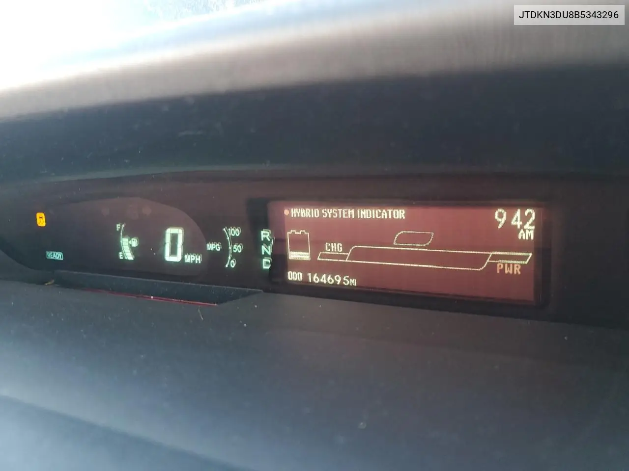 JTDKN3DU8B5343296 2011 Toyota Prius