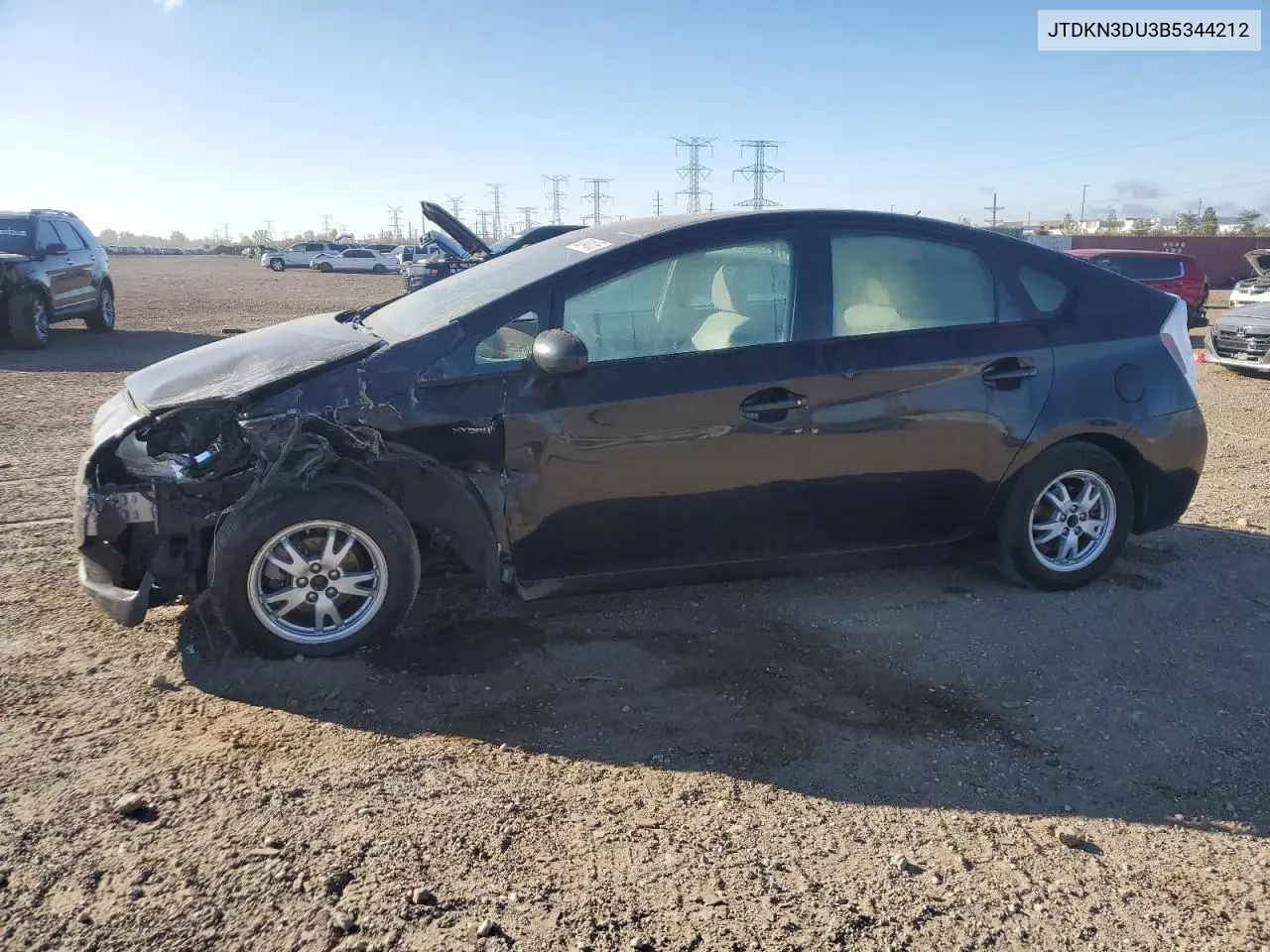 JTDKN3DU3B5344212 2011 Toyota Prius