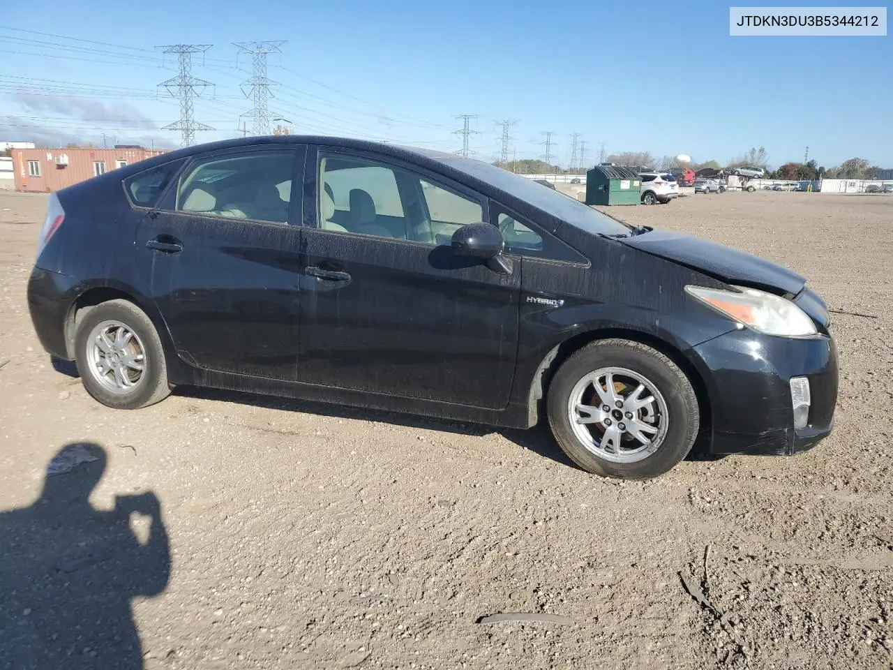 JTDKN3DU3B5344212 2011 Toyota Prius