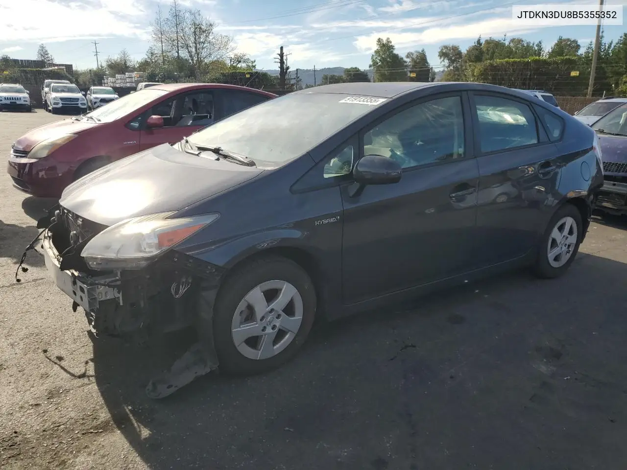 JTDKN3DU8B5355352 2011 Toyota Prius