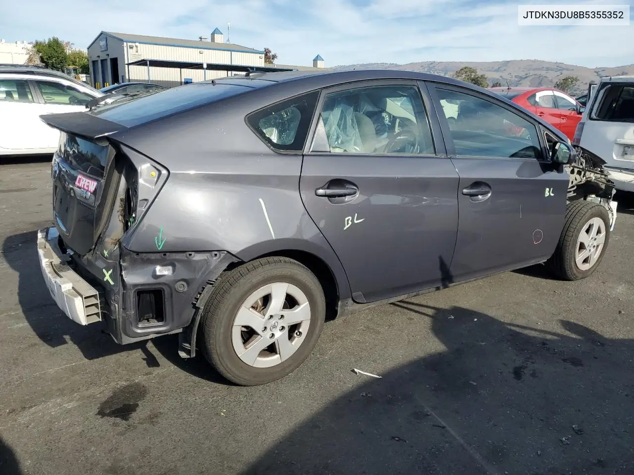JTDKN3DU8B5355352 2011 Toyota Prius
