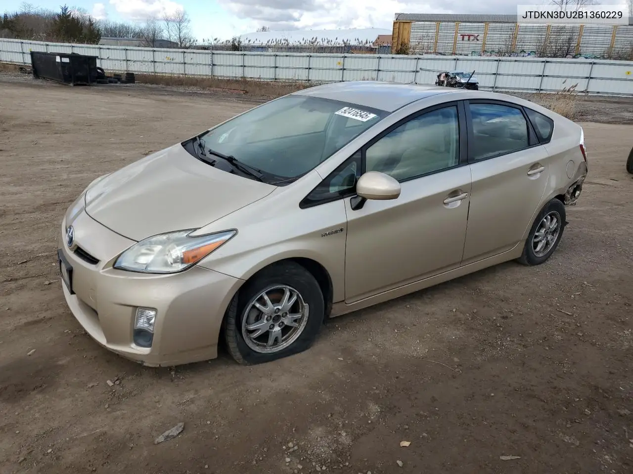 JTDKN3DU2B1360229 2011 Toyota Prius