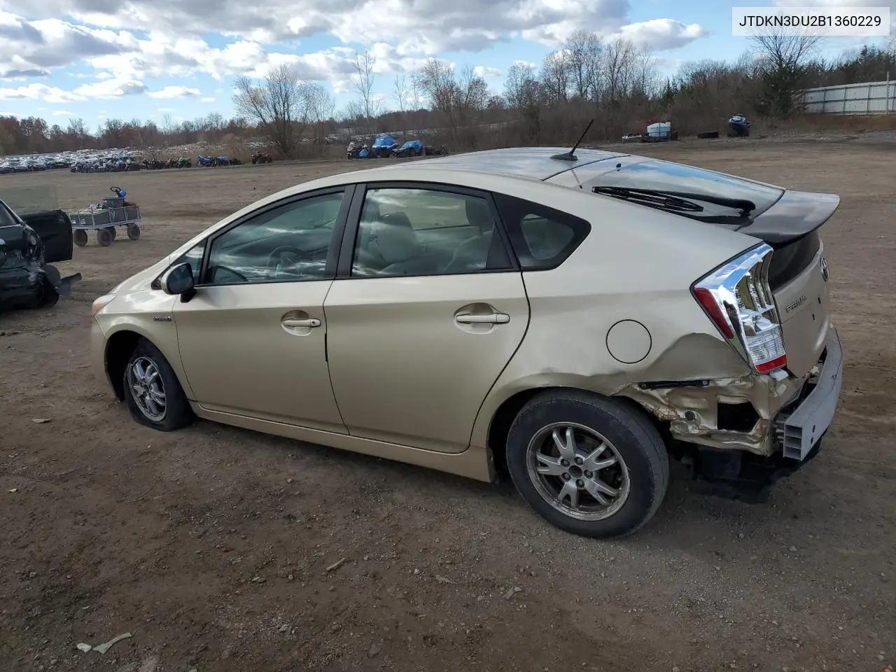 JTDKN3DU2B1360229 2011 Toyota Prius