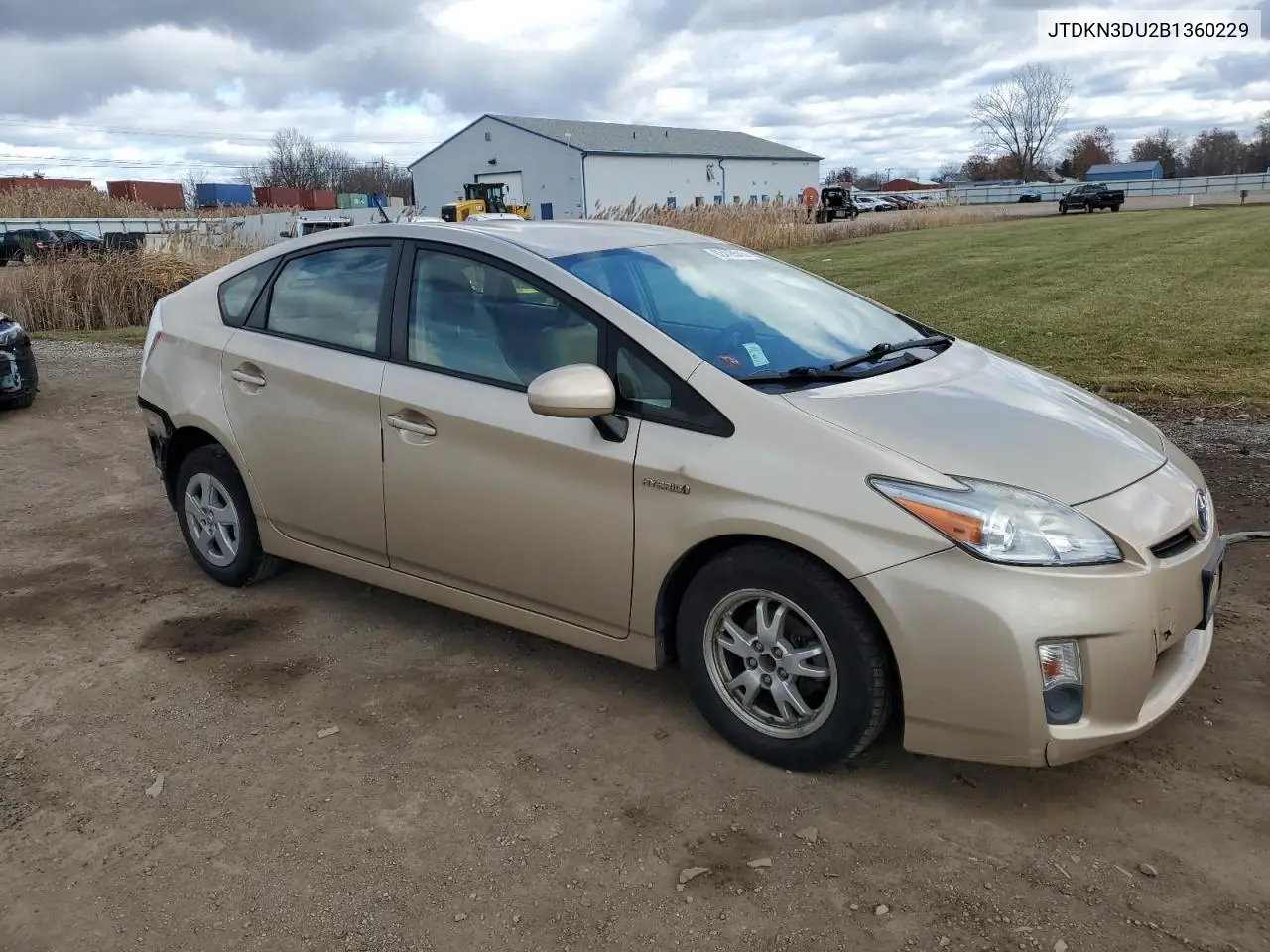 JTDKN3DU2B1360229 2011 Toyota Prius