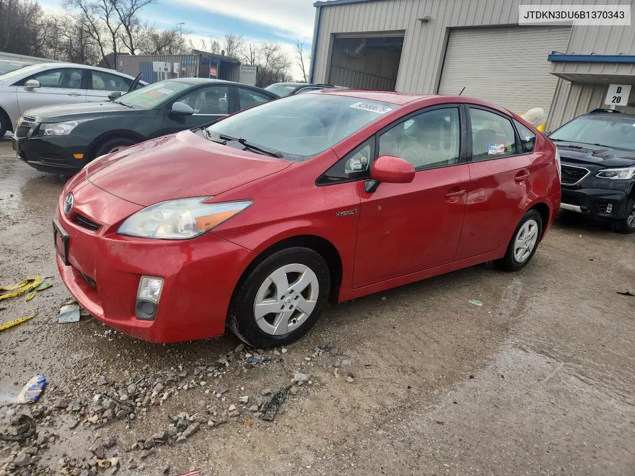 JTDKN3DU6B1370343 2011 Toyota Prius