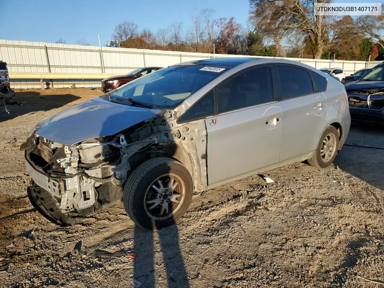 JTDKN3DU3B1407171 2011 Toyota Prius