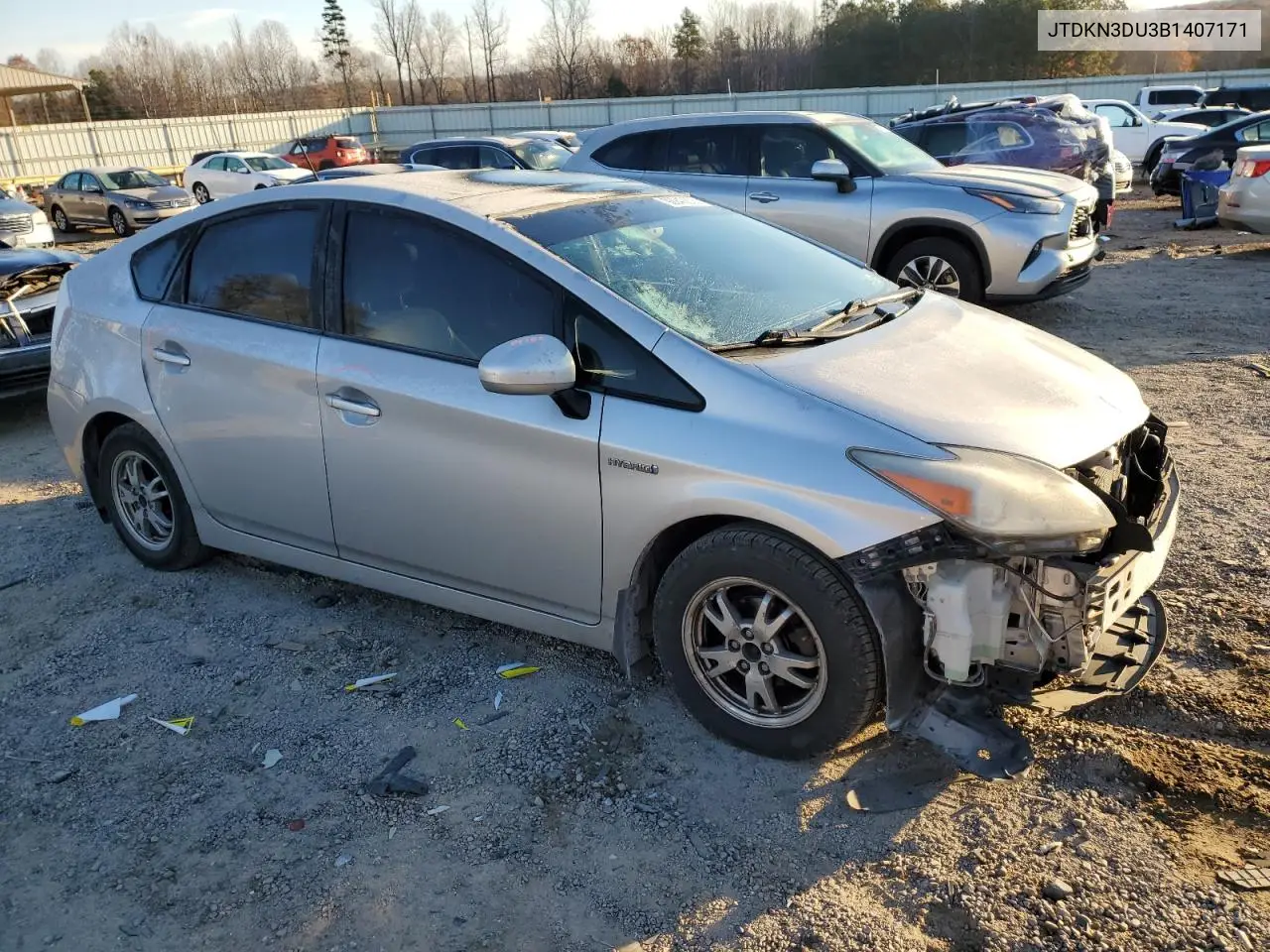 JTDKN3DU3B1407171 2011 Toyota Prius