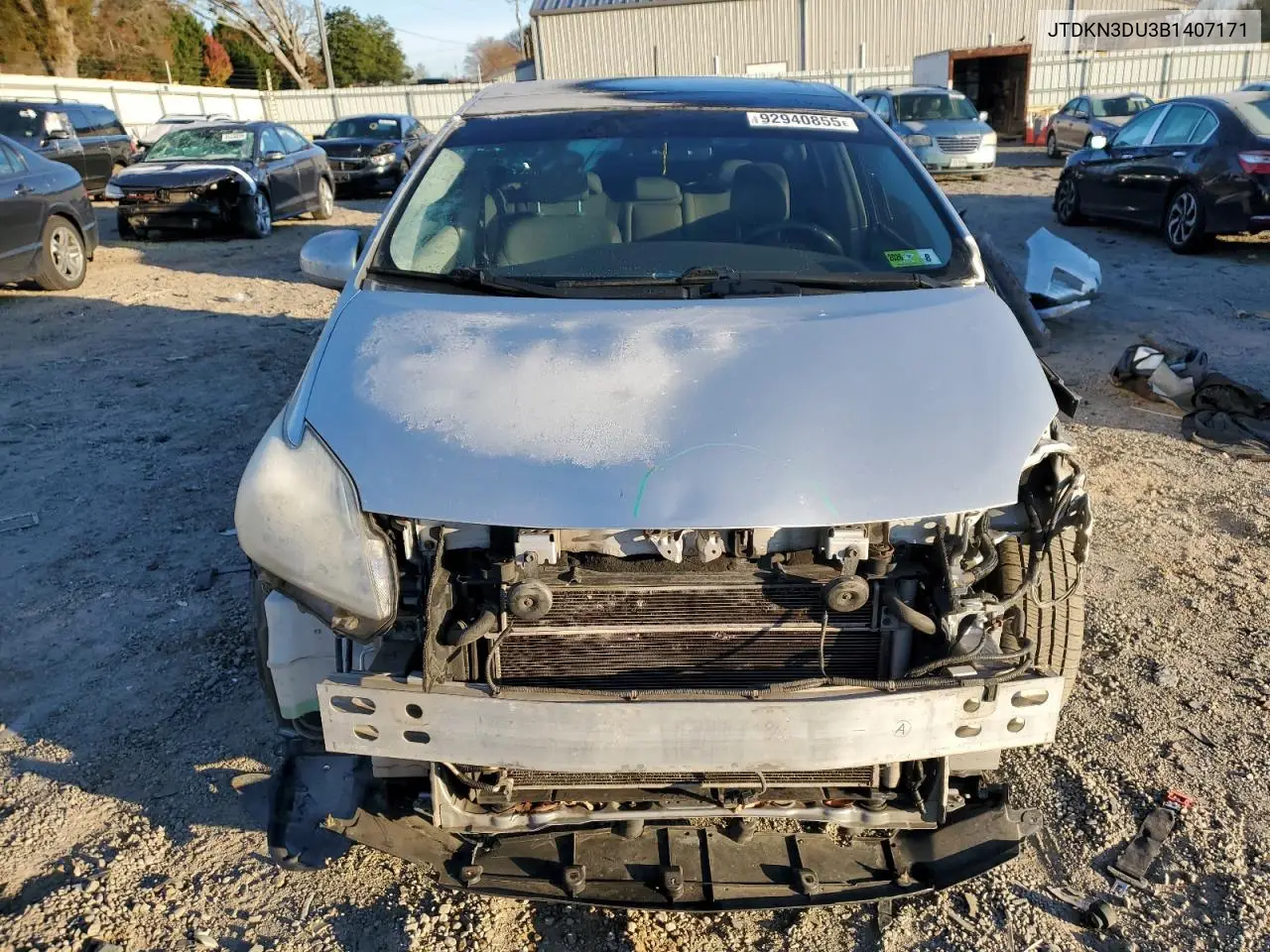 JTDKN3DU3B1407171 2011 Toyota Prius