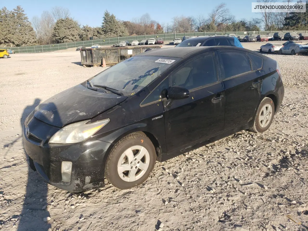 JTDKN3DU0B0280692 2011 Toyota Prius