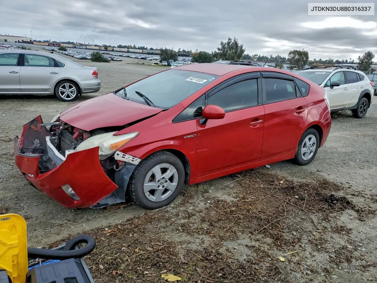 JTDKN3DU8B0316337 2011 Toyota Prius