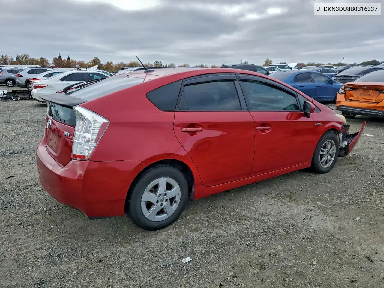 JTDKN3DU8B0316337 2011 Toyota Prius