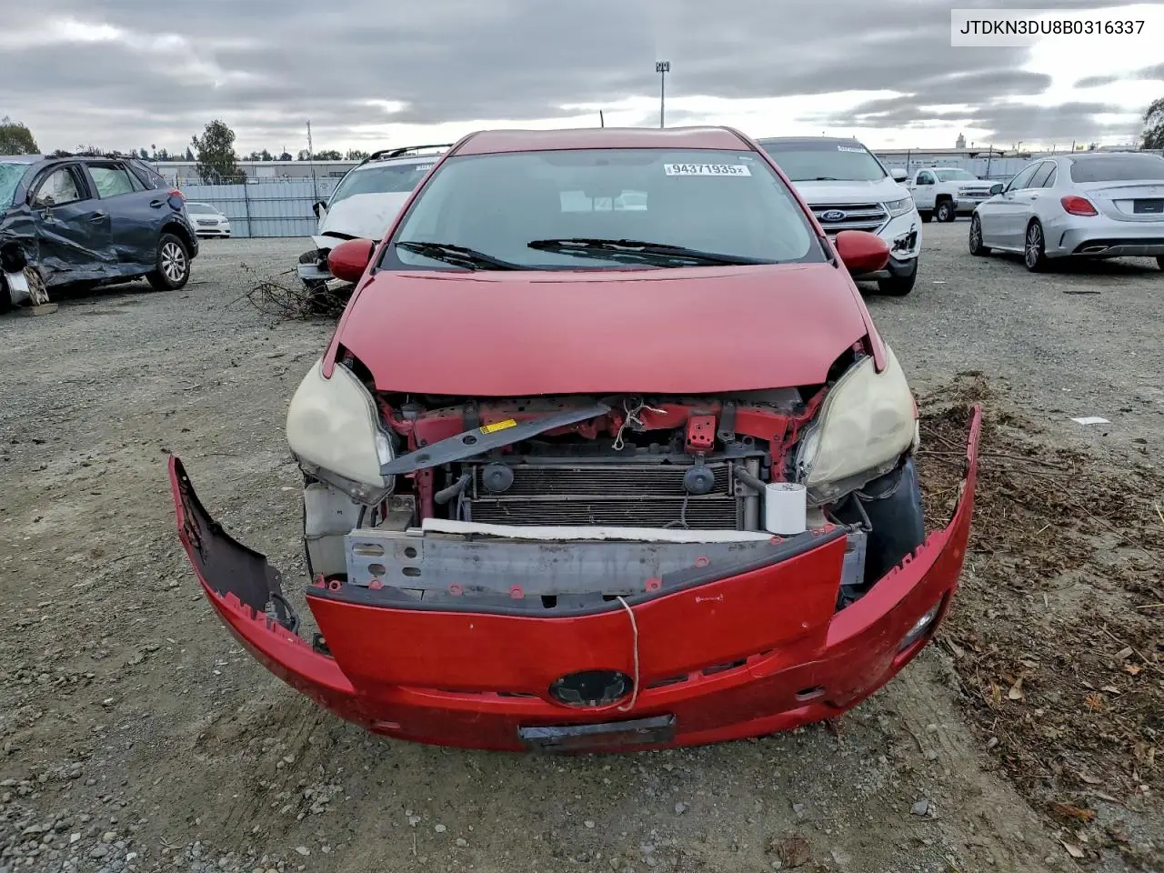 JTDKN3DU8B0316337 2011 Toyota Prius
