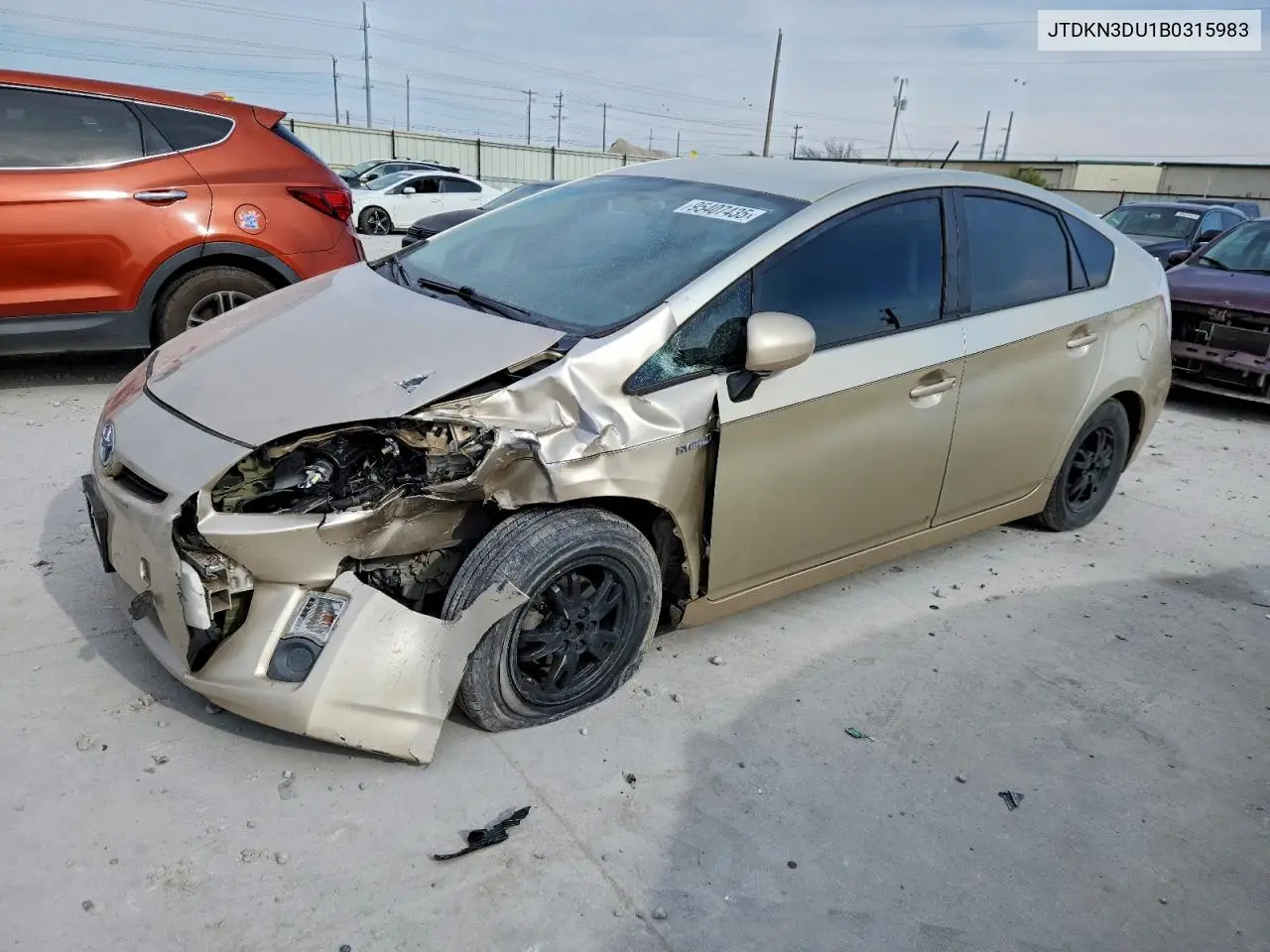 JTDKN3DU1B0315983 2011 Toyota Prius