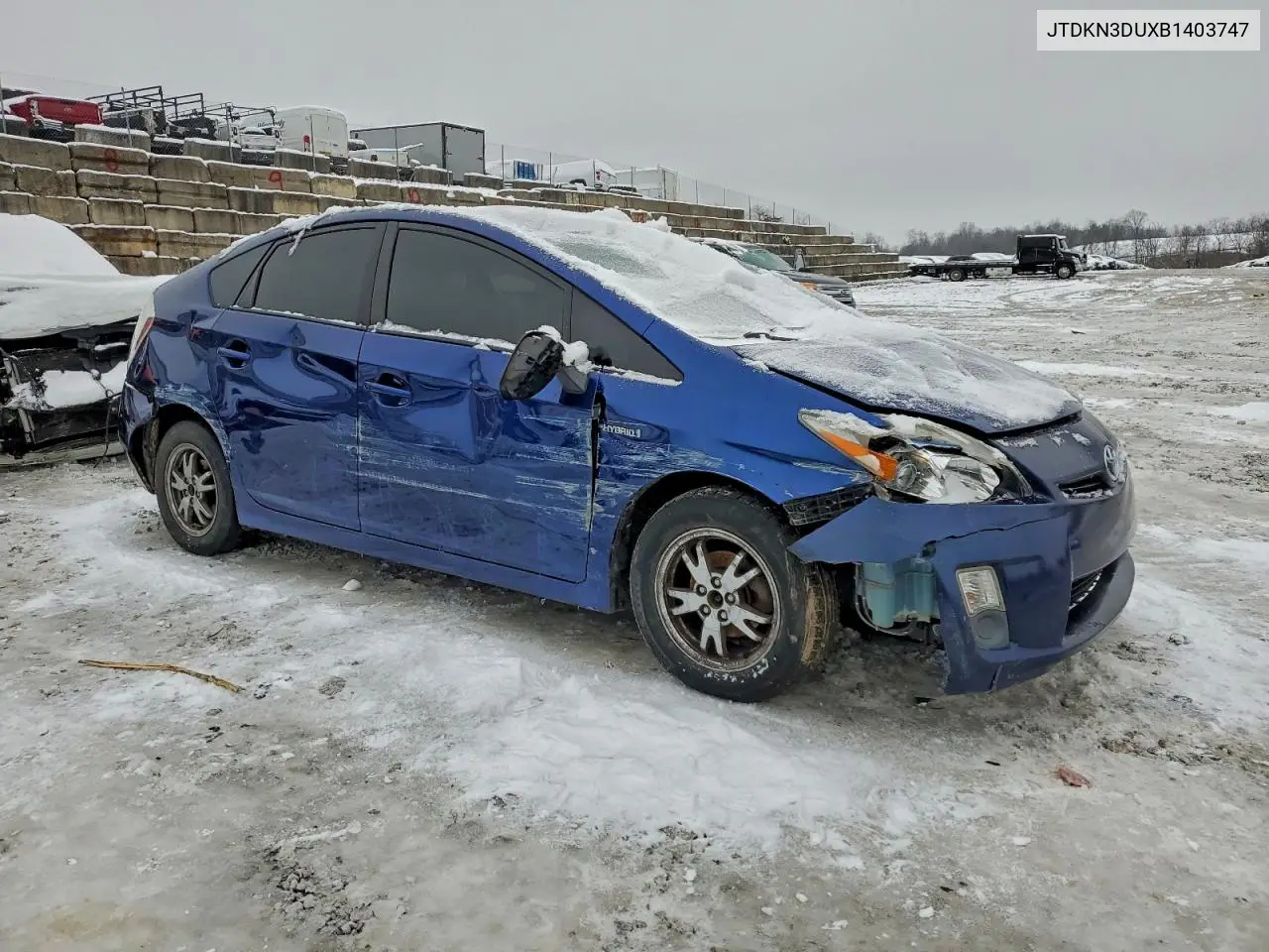 JTDKN3DUXB1403747 2011 Toyota Prius