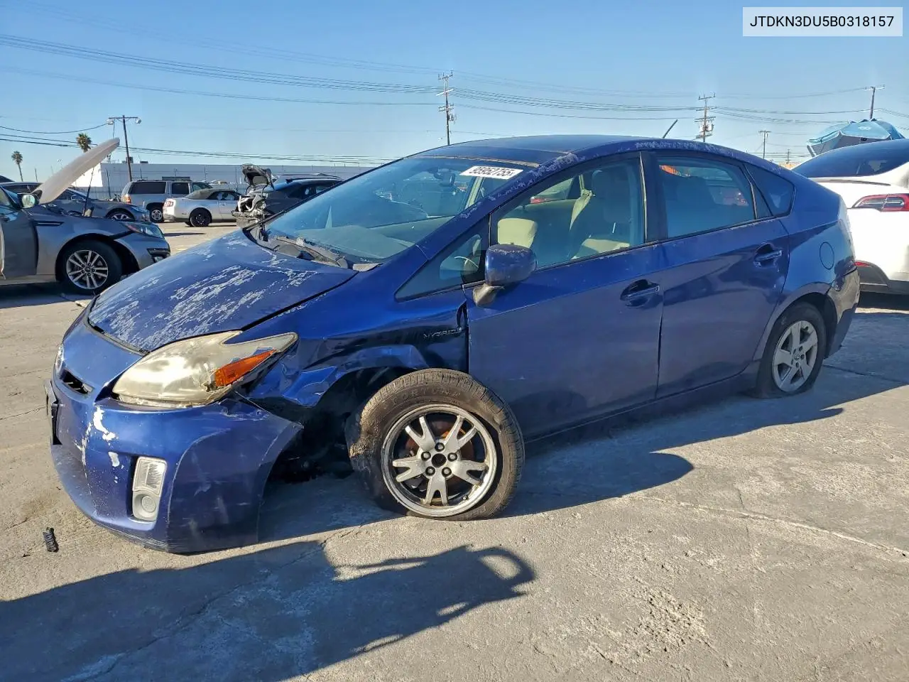 JTDKN3DU5B0318157 2011 Toyota Prius