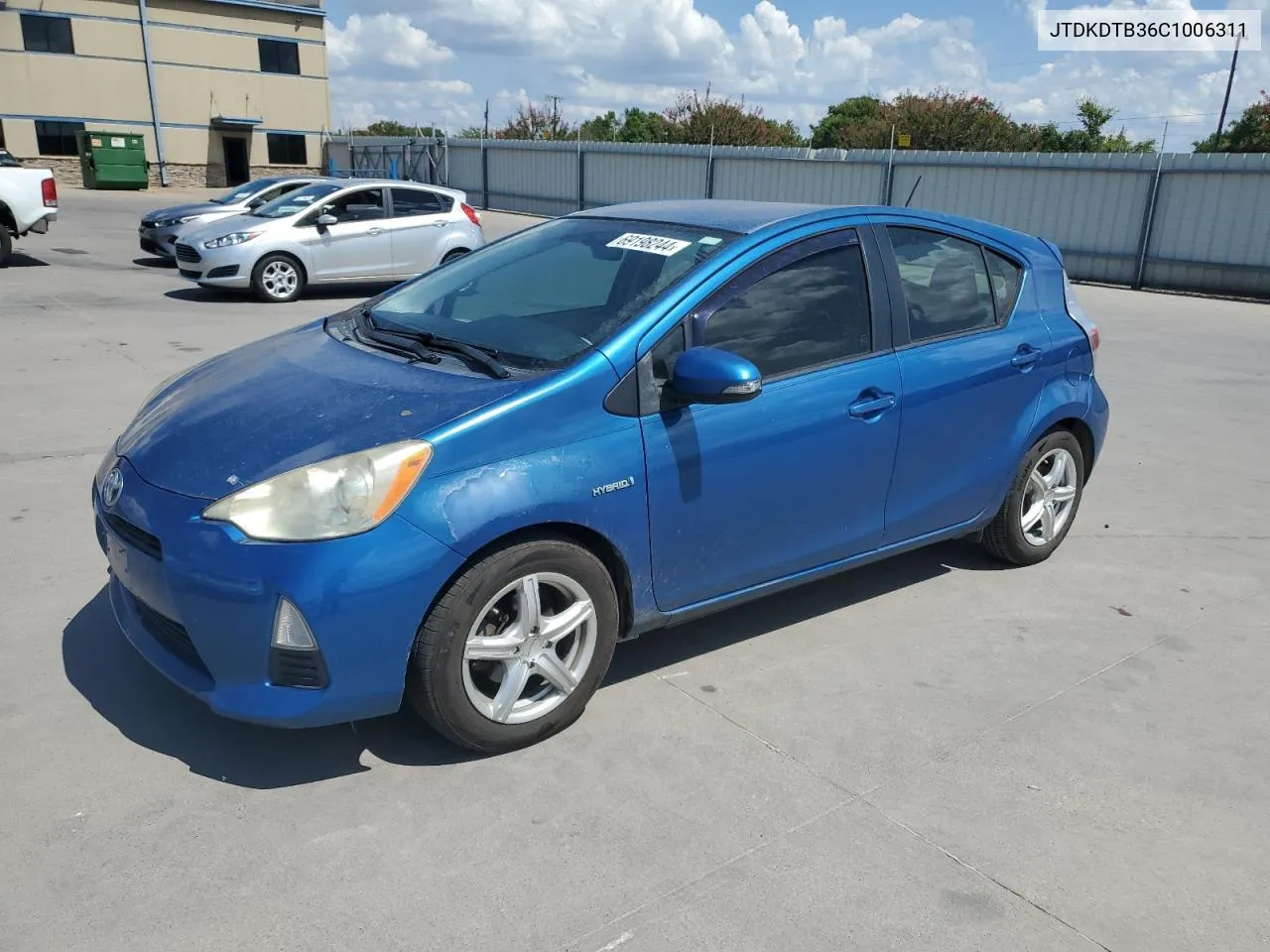 2012 Toyota Prius C VIN: JTDKDTB36C1006311 Lot: 69198244